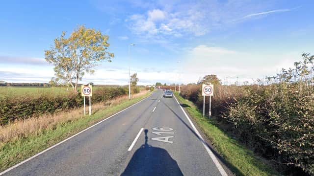 The A16 at North Thorsby.