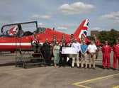 The Red Arrows Trust has donated £3,000 to Lincs & Notts Air Ambulance (LNAA)