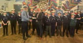 Shipshape and Bristol fashion: The Cleethorpes Sea Scouts get their £1,500 from Grimsby Freemasons
