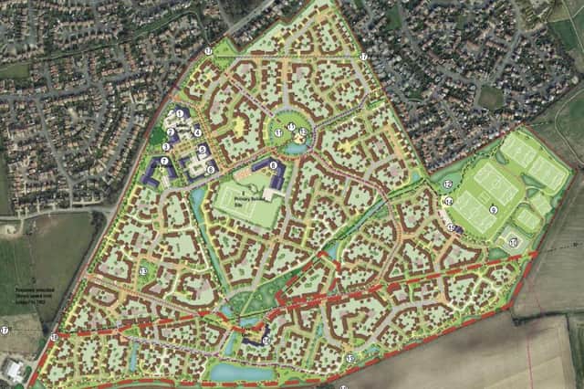 The overall design for the Handley Chase development.