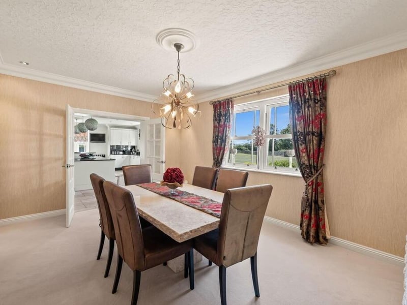 The dining room.