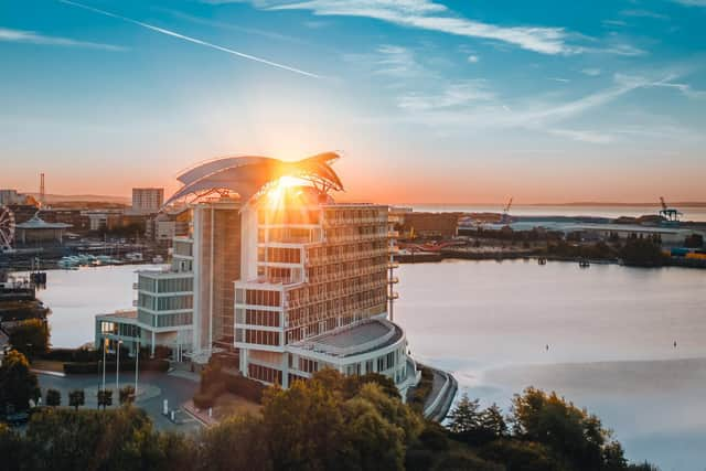 The five-star voco St David's Hotel, Cardiff Bay