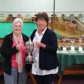 Sue Hoyles and Kate Maddison, winners of the Ladies Drawn Pairs