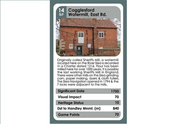 A valuable card in the card - Cogglesford Watermill.