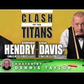 Coming to Boston's Gliderdrome next month - Steven Hendry and Steve Davis, plus Dennis Taylor as host and referee.