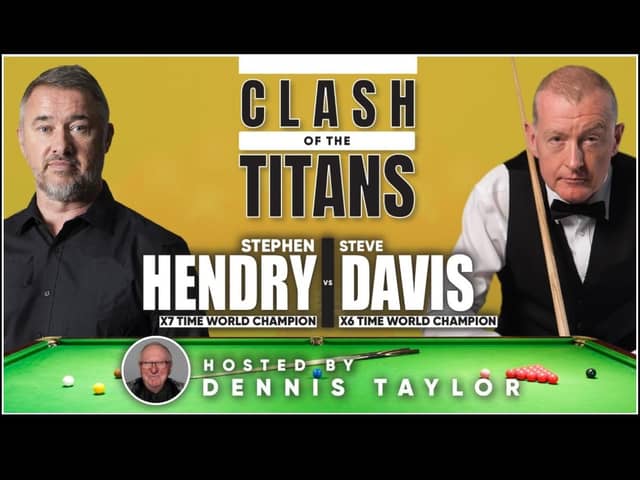 Coming to Boston's Gliderdrome next month - Steven Hendry and Steve Davis, plus Dennis Taylor as host and referee.