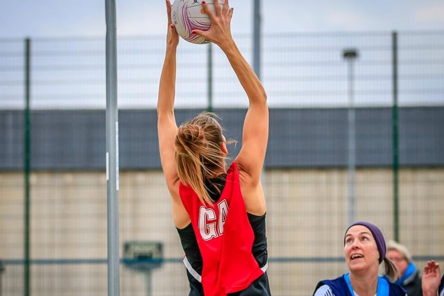 Boston Netball League action.