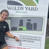 Spreading the word about The Cage at Wolds Yard in West Ashby and the Earn Your Fizz fitness facility.