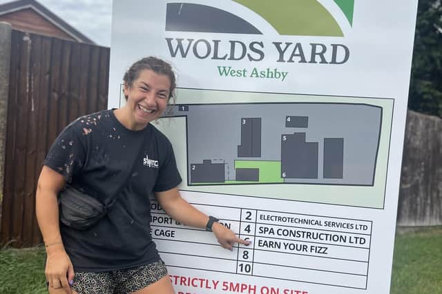 Spreading the word about The Cage at Wolds Yard in West Ashby and the Earn Your Fizz fitness facility.