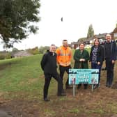 From left: Paul Cowling, Assistant Director for Children's Standards and Regulations; a member of the Parks and Green Spaces team; Scunthorpe MP Holly Mumby-Croft; Coun Julie Reed and Coun Rob Waltham.