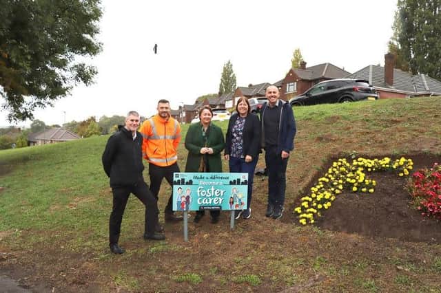From left: Paul Cowling, Assistant Director for Children's Standards and Regulations; a member of the Parks and Green Spaces team; Scunthorpe MP Holly Mumby-Croft; Coun Julie Reed and Coun Rob Waltham.