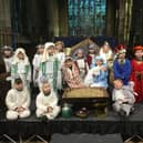 Heckington St Andrew's Primary School's Nativity by Reception and Year 6 children.
