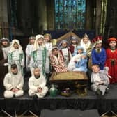 Heckington St Andrew's Primary School's Nativity by Reception and Year 6 children.