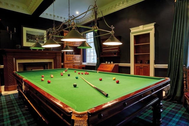 The billiard room.