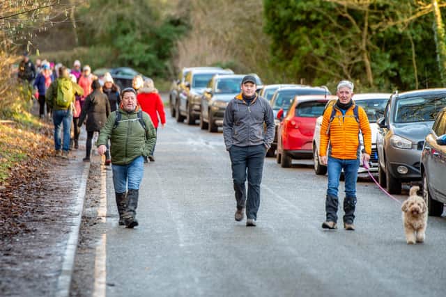 Participants on the Round Louth walk.