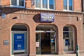 Set for closure in November - Sleaford's Halifax Bank branch. Photo: AH