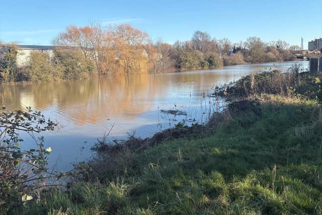 Another angle on the South Forty Foot Drain, in Boston, in January. Picture: Boston Borough Council