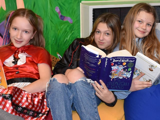 Colourful characters from World Book Day.