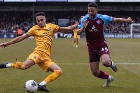 Boston United are through to another play-off final after beating Scunthorpe United on penalties. Pic: Lee Keuneke.