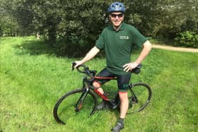 Boston Woods Trust chairman Steve Elwood is gearing up for a fundraising cycle challenge to help pay for a new bird barn at Dion's Wood Nature Reserve.