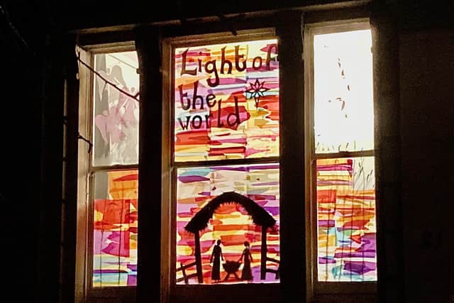 21 Stanhope Road's Window Wanderland display.