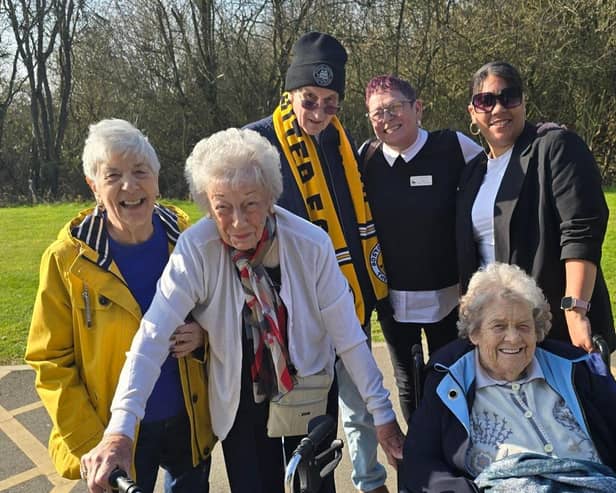 Residents from The Haven enjoyed a day out at Boston United.