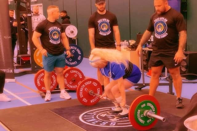 Nicola Elding on her way to the title.