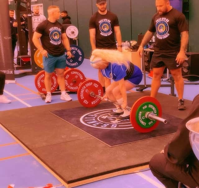 Nicola Elding on her way to the title.