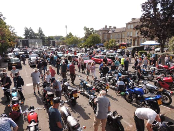 A scene from last year's classic car show.