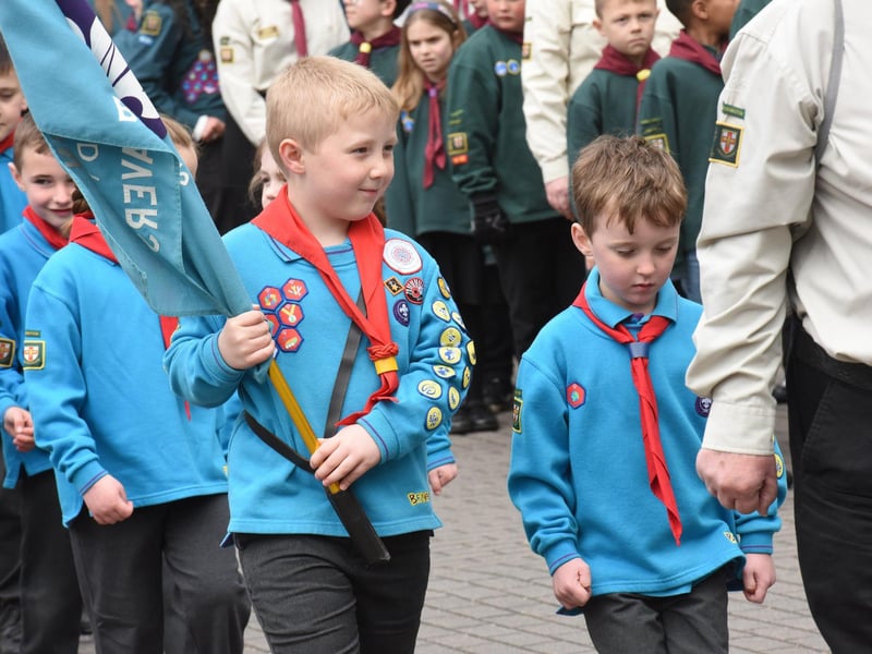 St George's Day parade in Sleaford.