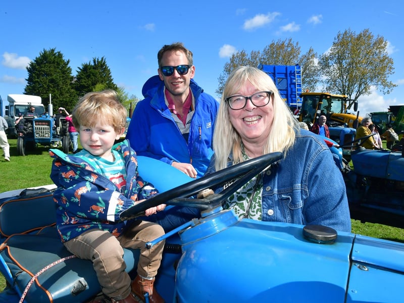 Three generations enjoying the show - Xander 2, Jacob and Lorraine of Bassingham.