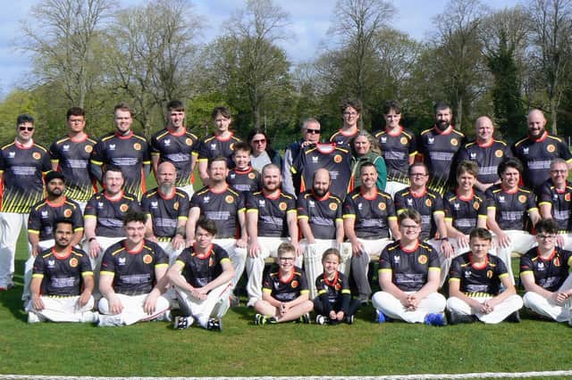 Participants at Horncastle CC's family fun day cricket festival.