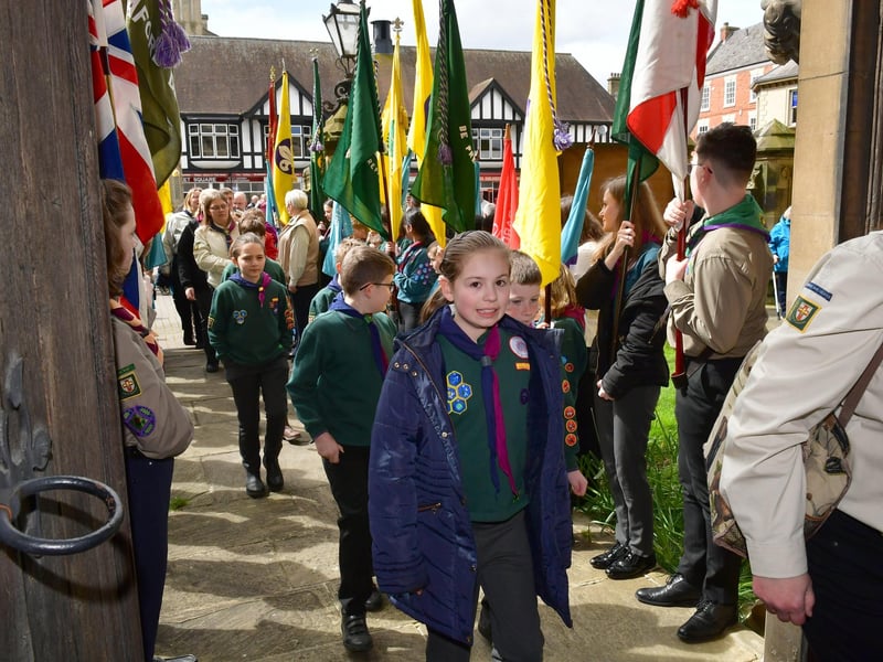 St George's Day parade in Sleaford.