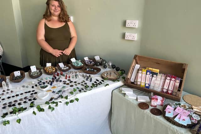 Victoria Heward at her crystals business, Nature’s Promise.