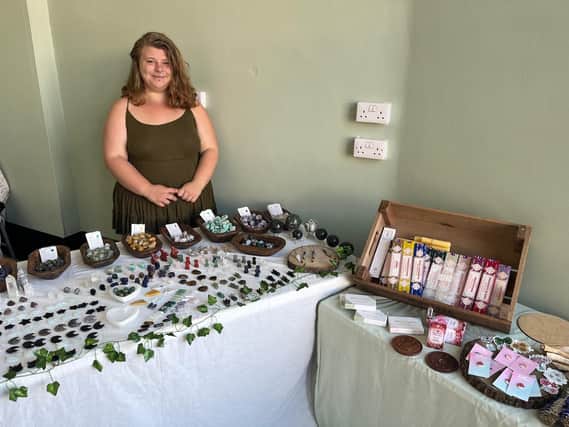 Victoria Heward at her crystals business, Nature’s Promise.