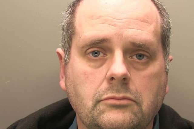 Back behind bars - Simon Hildred of Navenby. Photo: Lincs Ppolice