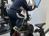The new Peloton bike at Jubilee Park fitness suite.