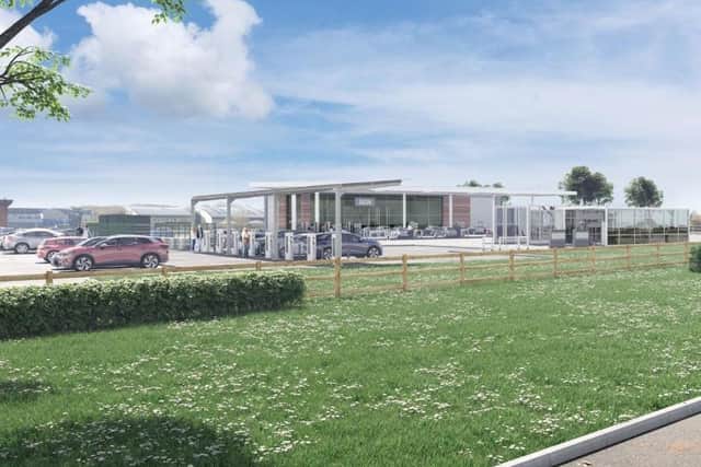 Plans for a new service station on land next to the Lincolnshire Showground have been submitted