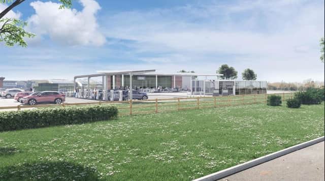 Plans for a new service station on land next to the Lincolnshire Showground have been submitted