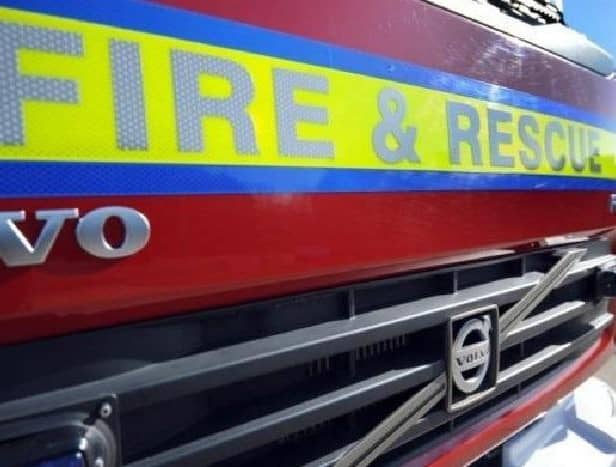 A fire was badly damaged in Ruskington High Street South on Saturday.