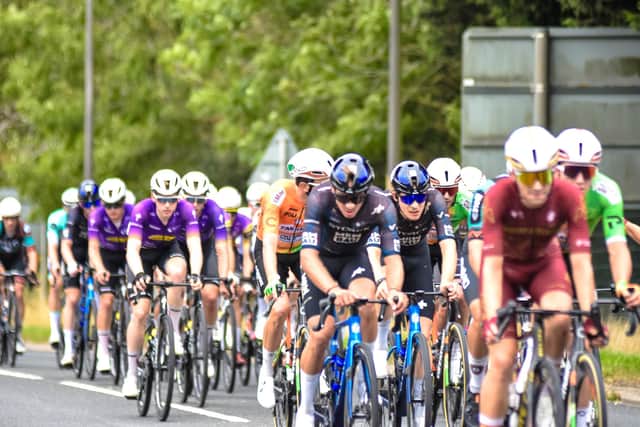 Tour riders head for the Skegness finish. Pic by Ryan Thompson, Happy Snapz Photography