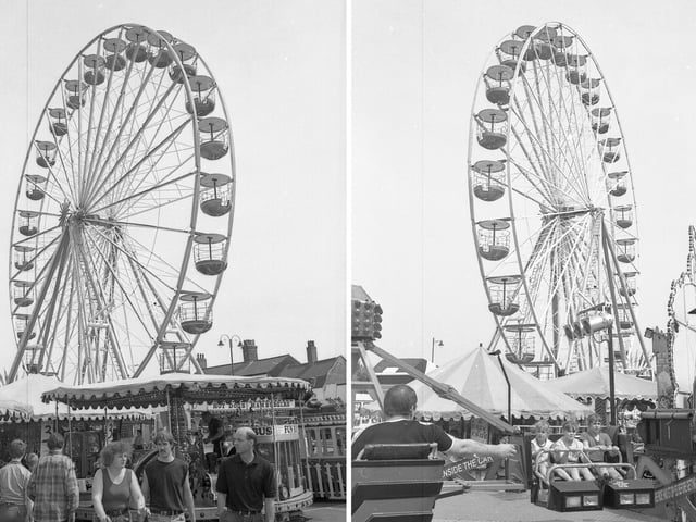 This 130ft-high big wheel was new for 1997. The ride, from the Netherlands, was based in the Bargate End area of town.