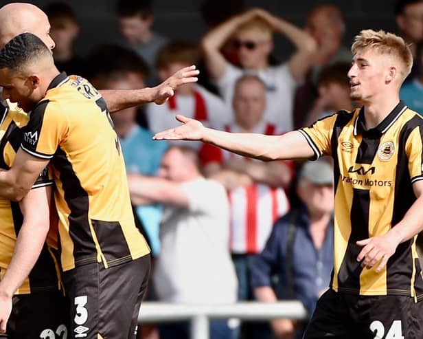 Boston United are now five points clear of the relegation places after victory over Altrincham. Pic: Tim Hoff.