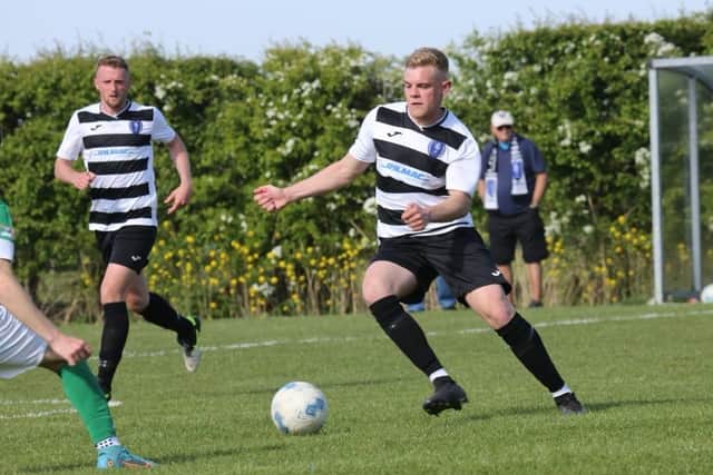 Alex Carter piles the pressure on Cleethorpes.