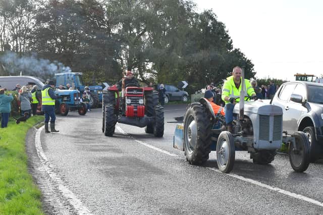 Tractors taking part in Farmer Brown's Tractor Run. Photos: D.R.Dawson Photography