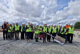 The ground-breaking ceremony of the new Skegness TEC College campus.