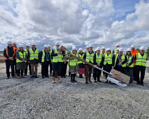 The ground-breaking ceremony of the new Skegness TEC College campus.