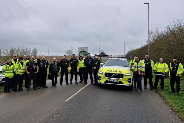 The multi-agency team involved.