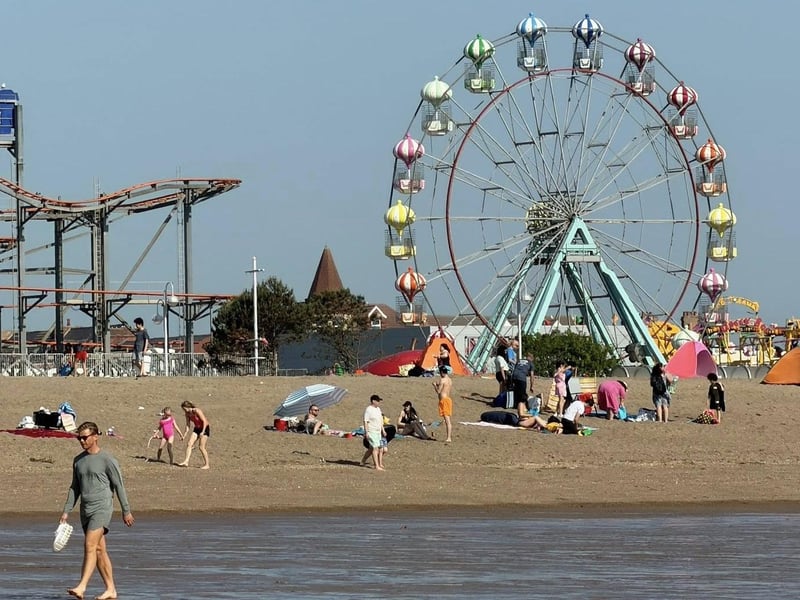 Bank Holiday weekend at Skegness beach