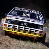 An Audi Quattro A2, driven by Dom Booth.